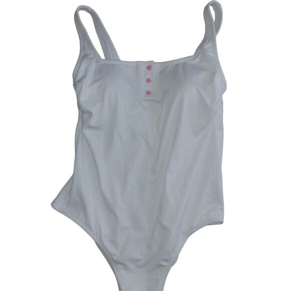 Stoney Clover One Piece Swimsuit Ribbed High Leg 16W women's - Picture 2 of 11